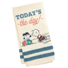 Load image into Gallery viewer, NEW-Peanuts Charlie Brown Kicking Football Tea Towel