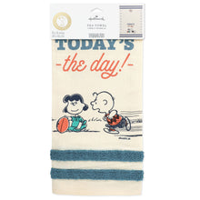 Load image into Gallery viewer, NEW-Peanuts Charlie Brown Kicking Football Tea Towel