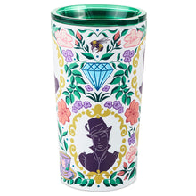 Load image into Gallery viewer, Bridgerton Ton Silhouettes on Floral Travel Mug, 15 oz.