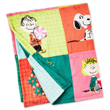Load image into Gallery viewer, Peanuts® Holiday Patchwork Throw Blanket, 50x60