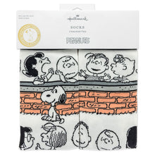 Load image into Gallery viewer, Peanuts Gang at Brick Wall Novelty Crew Socks