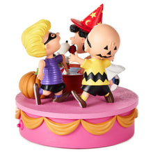 Load image into Gallery viewer, Peanuts® Great Pumpkin 60th Anniversary Apple Bobbing Figurine With Sound, 5.5"
