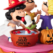 Load image into Gallery viewer, Peanuts® Great Pumpkin 60th Anniversary Apple Bobbing Figurine With Sound, 5.5"