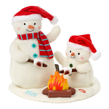 Load image into Gallery viewer, Roasting Marshmallows Singing Snowmen Plush With Light and Motion
