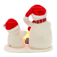 Load image into Gallery viewer, Roasting Marshmallows Singing Snowmen Plush With Light and Motion