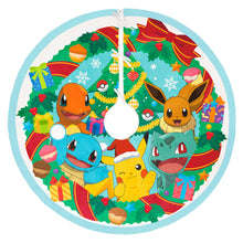 Load image into Gallery viewer, Pokémon Holiday Fabric Tree Skirt, 48"