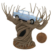 Load image into Gallery viewer, Harry Potter and the Chamber of Secrets™ Collection Flying Ford Anglia in the Whomping Willow™ Tree Topper With Light and Sound,