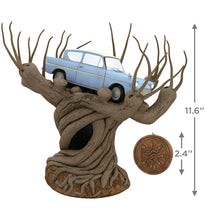 Load image into Gallery viewer, Harry Potter and the Chamber of Secrets™ Collection Flying Ford Anglia in the Whomping Willow™ Tree Topper With Light and Sound,