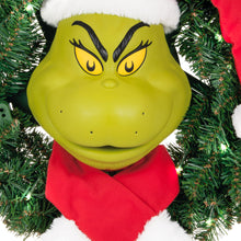 Load image into Gallery viewer, Dr. Seuss's How the Grinch Stole Christmas!™ The Grinch Wreath With Light, Sound and Motion, 24”