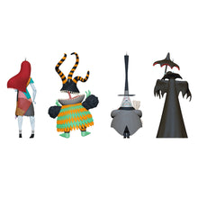 Load image into Gallery viewer, Disney Tim Burton's The Nightmare Before Christmas Citizens of Halloween Town Ornaments, Set of 4