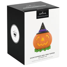 Load image into Gallery viewer, Mini Halloween Time ShowToppers Musical Tree Topper With Light, 3.75"
