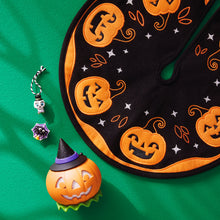 Load image into Gallery viewer, Mini Halloween Time Fabric Tree Skirt, 12"