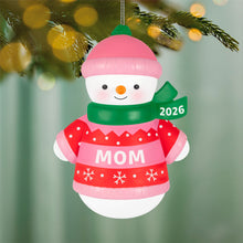 Load image into Gallery viewer, Mom Snowman 2026 Ornament
