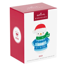 Load image into Gallery viewer, Dad Snowman 2026 Ornament