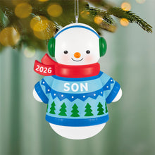 Load image into Gallery viewer, Son Snowman 2026 Ornament