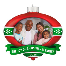 Load image into Gallery viewer, The Joy of Christmas 2026 Photo Frame Ornament