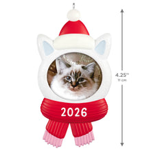Load image into Gallery viewer, Snow Cat 2026 Photo Frame Ornament