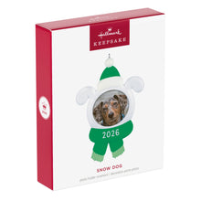 Load image into Gallery viewer, Snow Dog 2026 Photo Frame Ornament