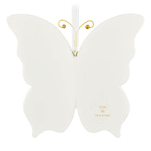 Load image into Gallery viewer, 10th Anniversary Brilliant Butterflies Porcelain and Metal Ornament