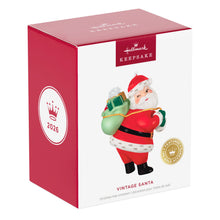 Load image into Gallery viewer, Vintage Santa Porcelain Ornament