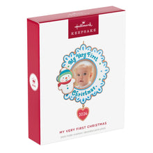 Load image into Gallery viewer, My Very First Christmas 2026 Photo Frame Ornament