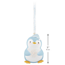 Load image into Gallery viewer, Baby Boy's First Christmas Penguin 2026 Ornament