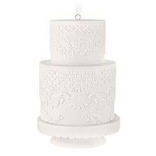 Load image into Gallery viewer, White Tiered Wedding Cake Keepsake Ornament
