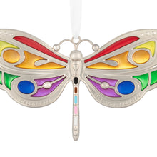 Load image into Gallery viewer, Rainbow Dragonfly Keepsake Ornament