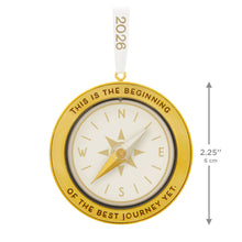 Load image into Gallery viewer, Best Journey Gold Compass Keepsake Ornament