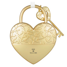 Load image into Gallery viewer, Key to My Heart Metal Ornament