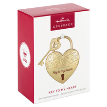 Load image into Gallery viewer, Key to My Heart Metal Ornament