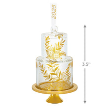 Load image into Gallery viewer, Our Sweet Beginning 2025 Glass Ornament