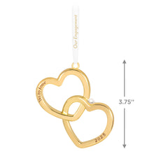Load image into Gallery viewer, Our Engagement 2025 Metal Ornament