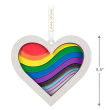 Load image into Gallery viewer, Love Wins Papercraft Ornament
