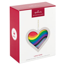 Load image into Gallery viewer, Love Wins Papercraft Ornament