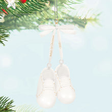 Load image into Gallery viewer, Baby's 1st Christmas Baby Booties 2025 Porcelain Ornament