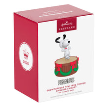 Load image into Gallery viewer, Mini The Peanuts® Gang Dancing Snoopy ShowToppers Musical Tree Topper With Light, 4"