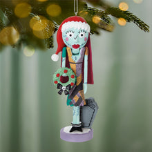 Load image into Gallery viewer, Disney Tim Burton's The Nightmare Before Christmas Festive Sally Nutcracker Ornament