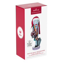 Load image into Gallery viewer, Disney Tim Burton's The Nightmare Before Christmas Festive Sally Nutcracker Ornament