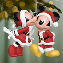 Load image into Gallery viewer, Disney Mickey and Minnie Merry Kissmas! Ornament