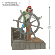 Load image into Gallery viewer, Disney Pirates of the Caribbean Collection Helmsman Skeleton Ornament With Light and Sound
