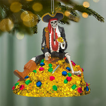 Load image into Gallery viewer, Disney Pirates of the Caribbean Collection Treasure Skeleton Ornament With Light and Sound