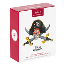 Load image into Gallery viewer, Disney Pirates of the Caribbean Collection The Talking Skull Ornament With Light and Sound