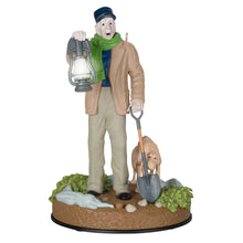 Load image into Gallery viewer, Disney The Haunted Mansion Collection The Caretaker and His Dog Ornament With Light and Sound