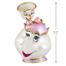 Load image into Gallery viewer, Disney Beauty and the Beast 35th Anniversary Mrs. Potts and Chip Ornament
