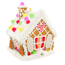 Load image into Gallery viewer, Disney Mickey and Friends Jolly Gingerbread House Musical Ornament With Light