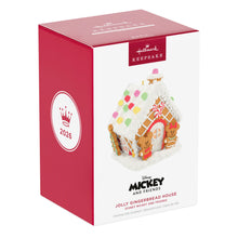Load image into Gallery viewer, Disney Mickey and Friends Jolly Gingerbread House Musical Ornament With Light
