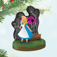 Load image into Gallery viewer, Disney Alice in Wonderland and the Cheshire Cat Ornament With Light