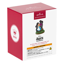 Load image into Gallery viewer, Disney Alice in Wonderland and the Cheshire Cat Ornament With Light
