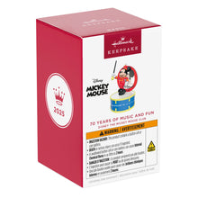 Load image into Gallery viewer, Disney The Mickey Mouse Club 70 Years of Music and Fun Musical Ornament With Light